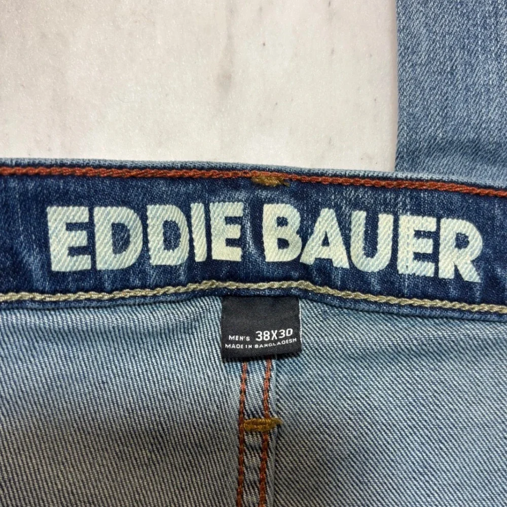 Eddie Bauer Men's Straight Fit Blue Denim Jeans 38x30